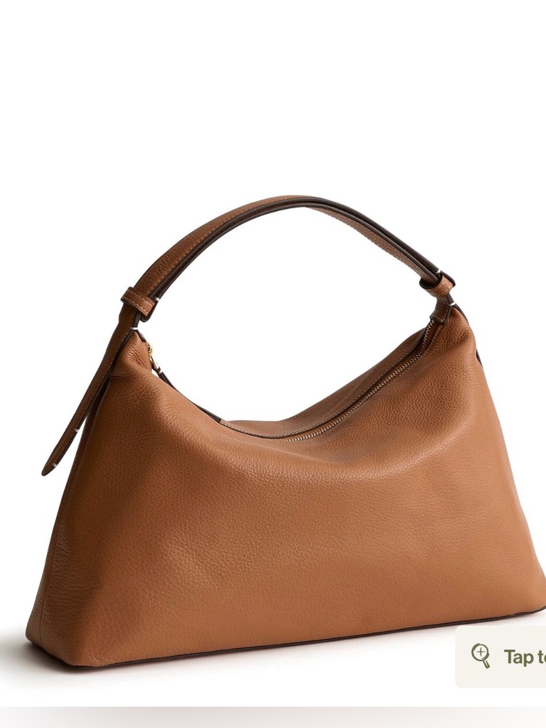 Vera Bradley Womenâs Brown Leather Hobo Shoulder Bag